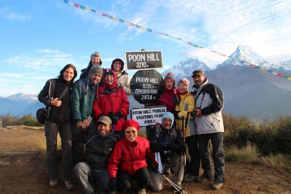 Wandergruppe am Poon Hill