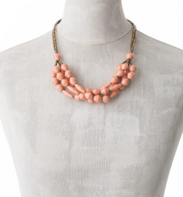 KALiARE-Kette Modell Felistas in der Farbe Lachs-Orange