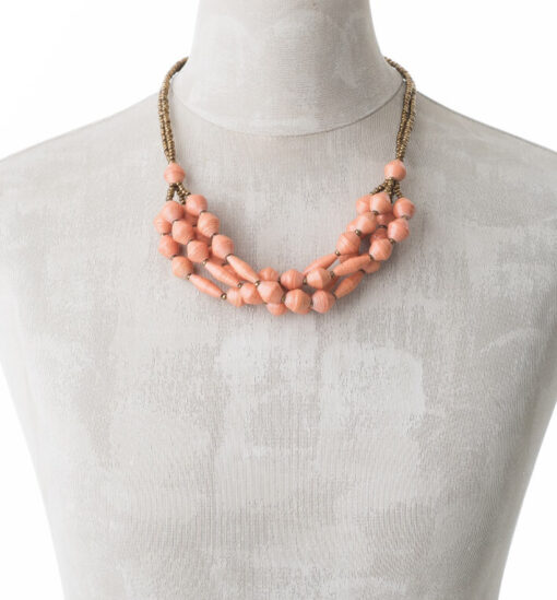 KALiARE-Kette Modell Felistas in der Farbe Lachs-Orange