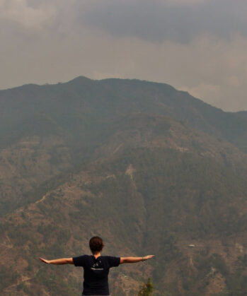 Ausblick vom Dorf Gaujini
