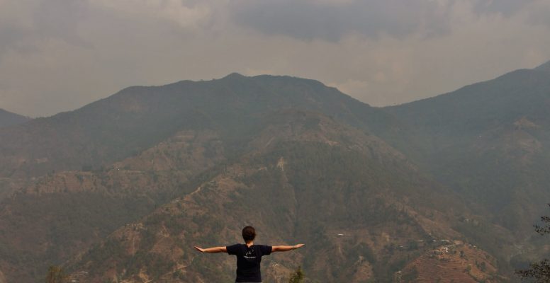 Ausblick vom Dorf Gaujini