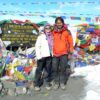 Tina Eckert und Bhagwan Thorong-La Pass