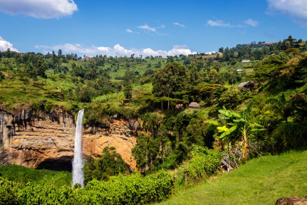 Sipi Wasserfälle in Uganda. Karmalaya in Uganda.